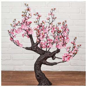 Дерево искусственное "Сакура в цвету" 85 см, розовый (без горшка)