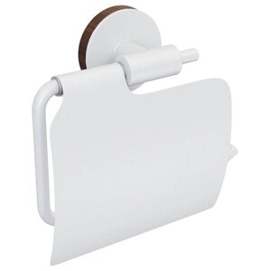 Держатель для туалетной бумаги Fora Lord с крышкой металл белый (FOR-LORD015WT)