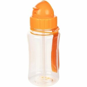 Детская бутылка для воды детская спортивная с трубочкой Nimble, оранжевая