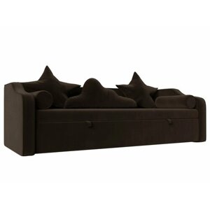 Детский диван-кровать Рико, Микровельвет коричневый