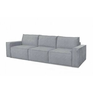 Диван-кровать прямой диван модульный Лофт 3 модуля Еврокнижка с независимым пружинным блоком и наполнением из инновационной высокоэластичной пены Elax, ткань текстильная рогожка 280/l994