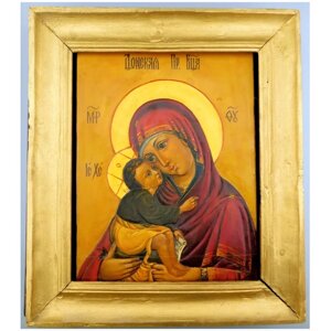 Донская икона божией матери дерево живопись РОссия 1990-егг