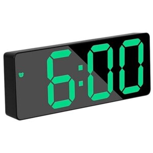 Электронные часы настольные часы /будильник, голосовой контроль/электронные часы Х0712L/ зелёные