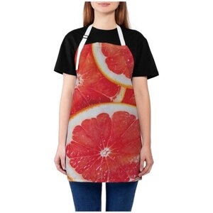 Фартук кухонный JoyArty "Грейпфрутовый вкус", универсальный размер для женщин и мужчин