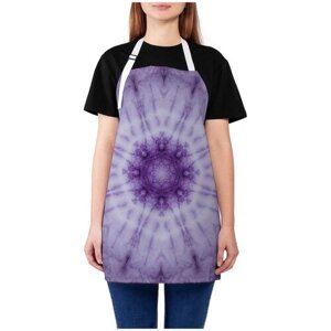 Фартук женский для готовки JoyArty "Фиолетовые узоры", универсальный размер