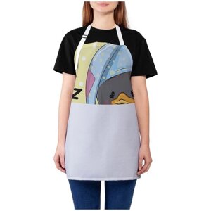 Фартук женский для готовки JoyArty "Сонный пигвин", универсальный размер