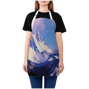 Фартук женский для готовки JoyArty "Вид на горы", универсальный размер