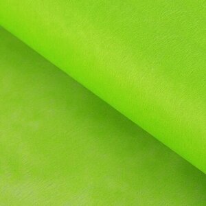 Фетр для упаковок и поделок, однотонный, салатовый, зеленый, двусторонний, рулон 1шт, 0,5 x 15 м
