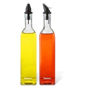 Fissman Набор бутылок для масла и уксуса 6515, 500 мл, прозрачный