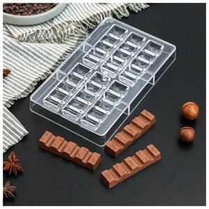 Форма для шоколада и конфет «Киндер», 14 ячеек, 20122,5 см, ячейка d=3 см