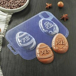 Форма для шоколада и конфет пластиковая «ХВ Дуэт», цвет прозрачный (комплект из 8 шт)
