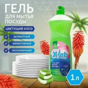 Гель для мытья посуды Атомы цветущего алоэ 1л, X-lab