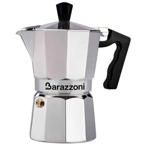 Гейзерная кофеварка Barazzoni La Caffettiera (6 чашек), 300 мл, серебристый