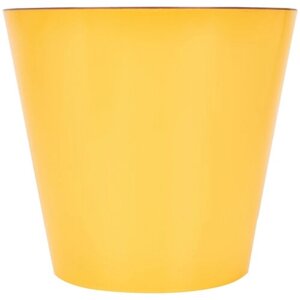 Горшок для цветов пластиковый 3,3 л диаметр 190мм желтый