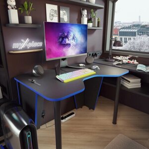 Игровой компьютерный стол Xplace 110, Черно-Синий
