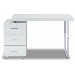 IModern письменный стол Ashby, ШхГхВ: 125х55х75 см, цвет: белый
