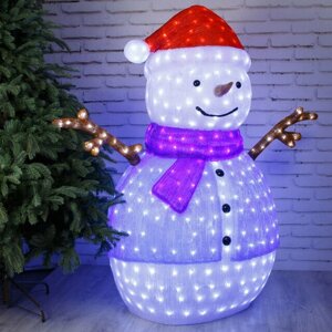 Kaemingk Светящаяся фигура Снеговик Сэр Сноу 133 см, 500 LED ламп, IP44 9491228