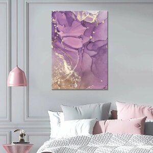 Картина интерьерная-Фиолетовый мрамор 50х70