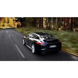 Картина на холсте 60x110 Альянс Лес "Porsche Panamera cars" на подрамнике / интерьер/ декор