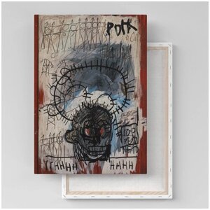 Картина на холсте с подрамником / Basquiat J. M. Pork Sans Titre / Баския Жан-Мишель