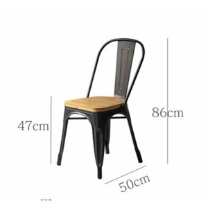 Кофейный столик и стул в американском стиле (стул черный)