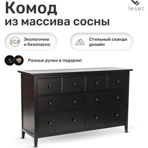 Комод Leset Мира 08, Черный