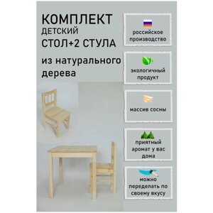 Комплект детской мебели (стол + 2 стула)