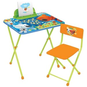 Комплект парта + стул Nika стол+стул Ми-ми-мишки (ММ1/1) синий/зеленый/оранжевый