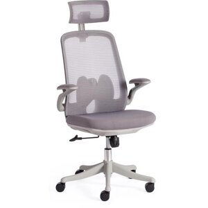 Компьютерное кресло TetChair Mesh-10HR офисное, обивка: сетка/текстиль, цвет: серый