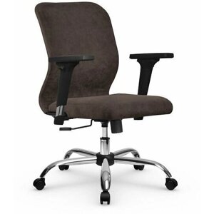 Компьютерное офисное кресло mетта SU-Мr-4/ подл. 200/осн. 003, Темно-коричневое