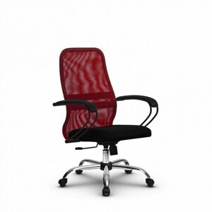 Компьютерное офисное кресло mетта SU-СК130-8, СН, Красное/Черное