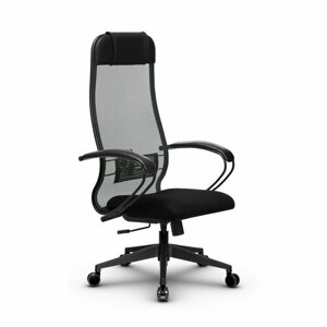 Компьютерное офисное кресло метта В 1b11/К130, Основание 17832, Темно-серое/Черное