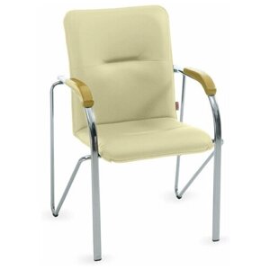 Конференц-кресло Фабрикант Самба хром, обивка: искусственная кожа