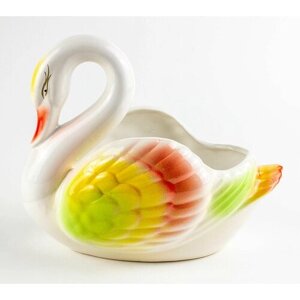 Конфетница "Лебедь", керамика/ ваза для конфет
