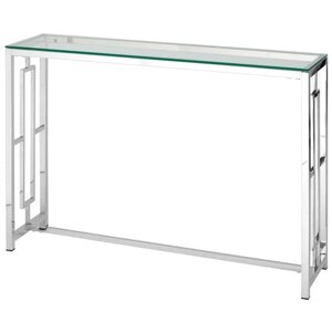 Консольный столик TRIXETY DUAL I, прозрачный, металл хром