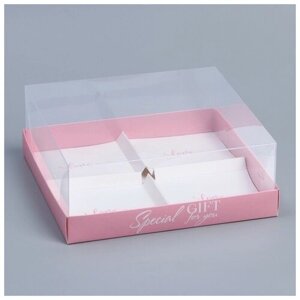 Коробка для для мусовых пирожных «Love»,17.8 х17.8 х 6.5 см (5 шт)
