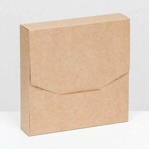 Коробка конверт крафт, 18 х 18 х 4 см (10 шт)