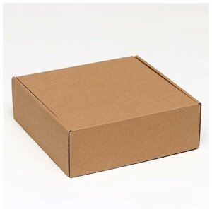 Коробка самосборная, крафт, 23 х 23 х 8 см .5 шт.
