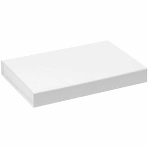 Коробка Silk с ложементом под ежедневник 13x21 см и ручку, белая, 27х18х3,5 см, переплетный картон