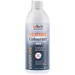 Краска для кожи на водной основе, LeTech, Leather Colourant, Black 500ml