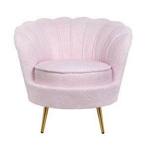 Кресло ракушка Pearl Pink boucle