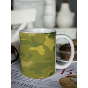 Кружка для чая "Защитнику" Ростя чашка с принтом подарок на 23 февраля другу любимому мужчине
