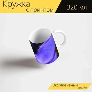 Кружка с рисунком, принтом "Анемон, корона анемона, лютик" 320 мл.