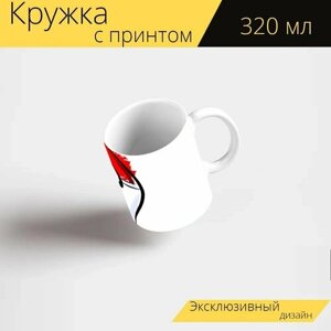 Кружка с рисунком, принтом "Покемон, покебол, покемонго" 320 мл.