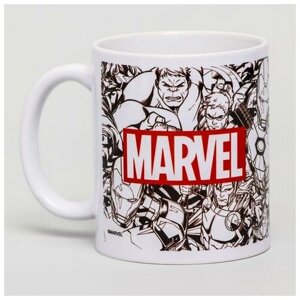 Кружка сублимация, 350 мл "Marvel", Мстители