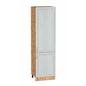 Кухонный шкаф-пенал Шале White Dreamline / Дуб Вотан, ширина 60 см, высота 214 см