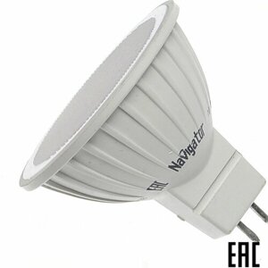 Лампа диммируемая светодиодная МR16 Navigator матовая холодный белый свет 7 Вт 61383 NLL-MR16-7W-230V-4K-GU5.3-DIMM (2 шт. в комплекте)