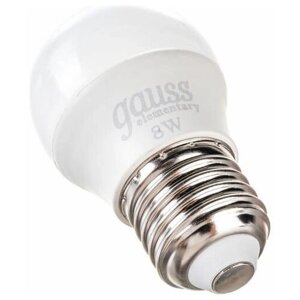 Лампа Gauss LED Elementary Шар 8W E27 560lm 6500K (комплект из 3 шт)