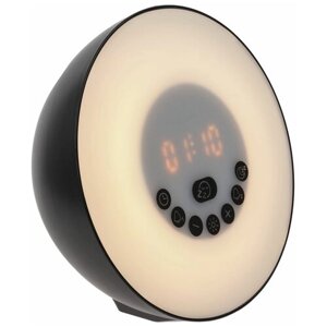 Лампа-колонка dreamTime для пробуждения светом и музыкой (Черный)