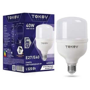 Лампа светодиодная 40вт HP 4000к е40/е27 176-264в | код. TKE-HP-E40/E27-40-4K | TOKOV electric (15шт. в упак.)